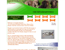 Tablet Screenshot of crumplerkennels.com